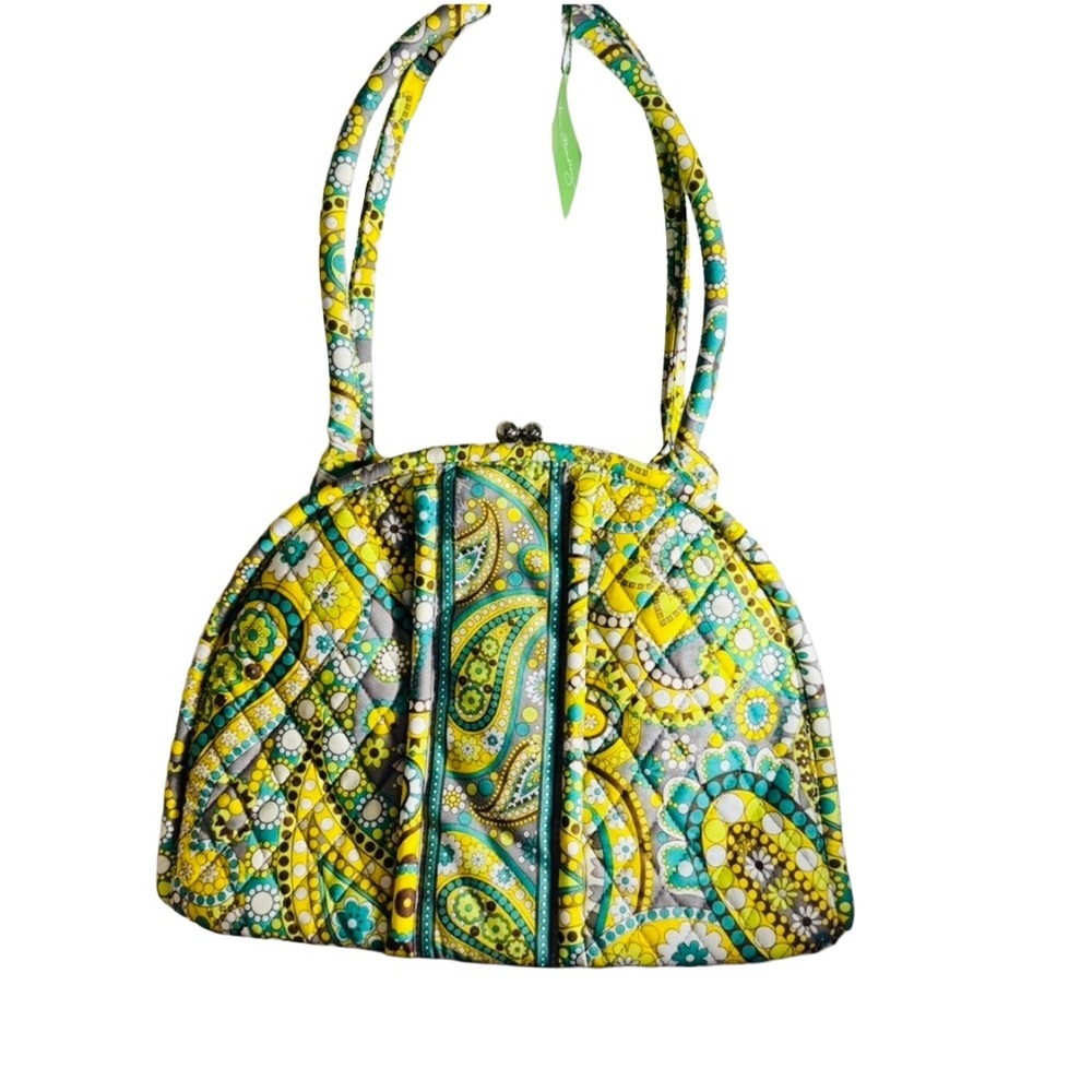 Vera Bradley Green Paisley Women’s Bag – NWT Quilted Shoulder Tote